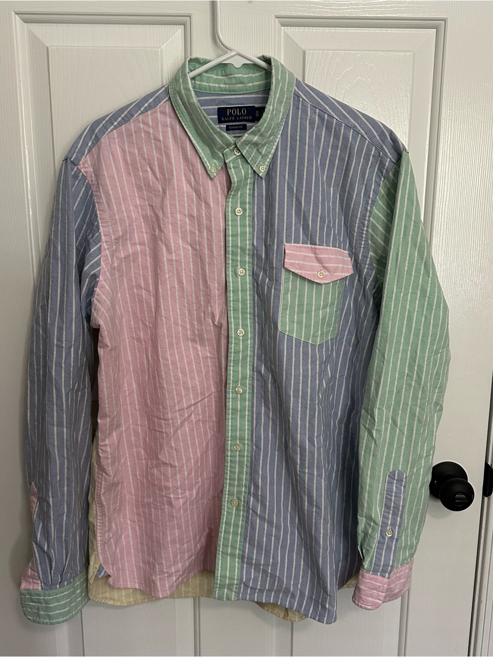 Polo Ralph Lauren Pastel Striped Classic Fit Button Down Shirt - Size XL